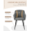 (Slate Grey, Set of 2) GOEURVANT Dining Chairs 10