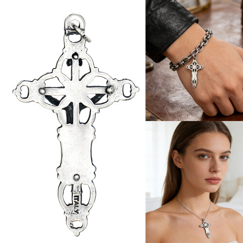 Gothic-Kreuze-Charm für DIY-Schmuckprojekte, 1