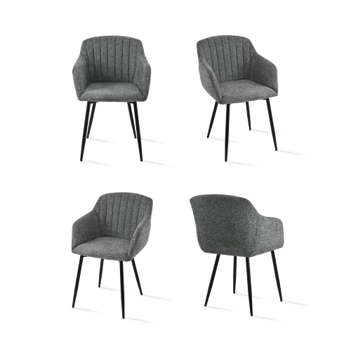 (Slate Grey, Set of 4) GOEURVANT Dining Chairs 1