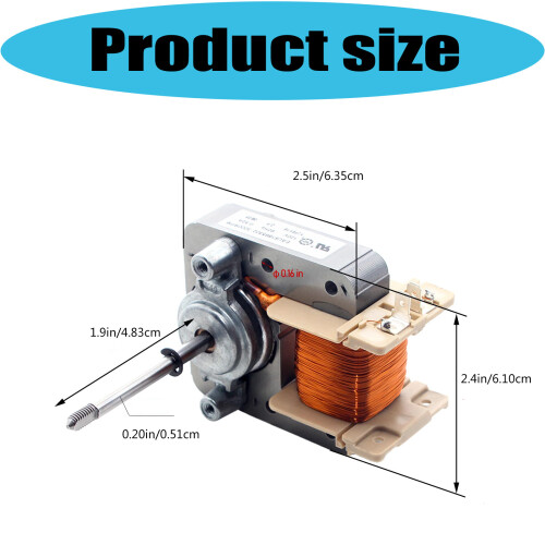 Efficiënte koeling Convectieventilatormotor Geluidsarme 2
