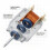 Efficiënte koeling Convectieventilatormotor Geluidsarme 4