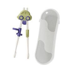 1Pair Cute Car Shape Training Chopsticks For Kids-Green