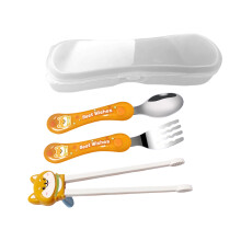 Multiple Purpose Children Chopsticks Set Comes With Fork-5