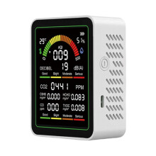 Air Quality Tester For TVOC Temperature Humidity With-White