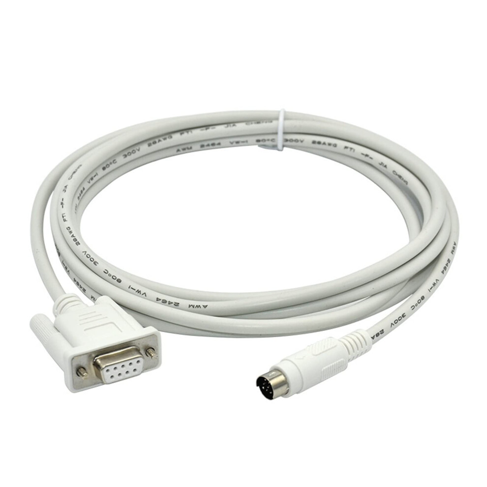 Programming Cable Sc11 For Fx/1N/2N/1S/0N/Fx3u Plc, 9Pin Male To Female Rs232, 2M White 9351714643009