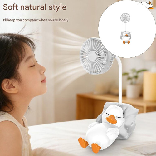USB-aangedreven desktopventilator USB-tafelventilator,-Wit 2