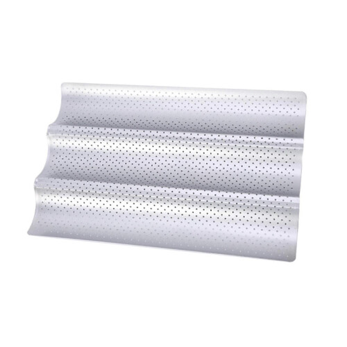 Premium baguette bageform til hjemmekøkkenet, 3 riste