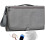 Diaper Backpack with Foldable Changing Station, Waterproof Travel Bag with Stroller Hooks, Light Gray 5