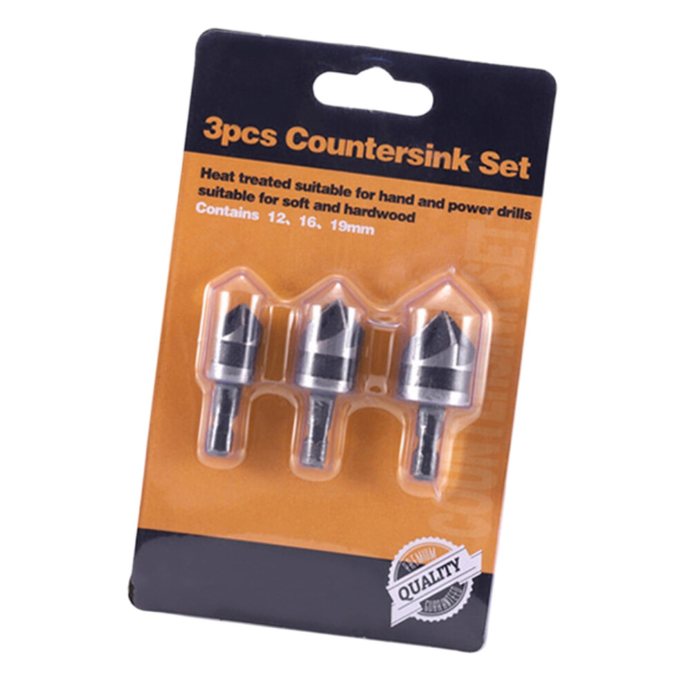 Accurate 90 Degree Countersink Drill Bits Tool Set Of 3 For-2 7696001804797