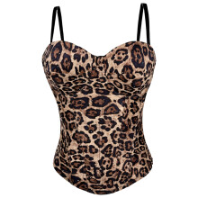 Women Shapewear Corset With Boning For Slimming And-brown 36