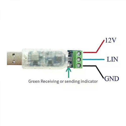AA81-LIN Busanalyse-Controller USB zu LIN Debugger LIN Busanalysator (1 Stück) 2