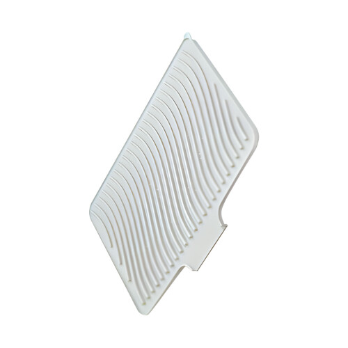 Temperature Resistant Rubber Drain Tray For Sink Dish Rack-Gray