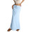 Women's color drawstring elastic waist multi-color-Sky Blue XL 1