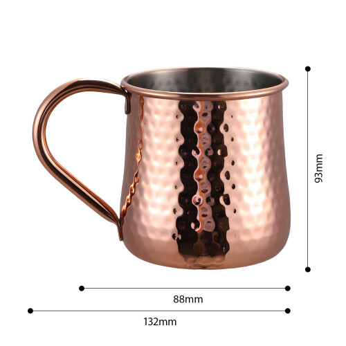 Paquet de 2 récipients à boire élégants de couleur bronze 2