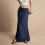 Women's color drawstring elastic waist multi-color-Gray XXL 2