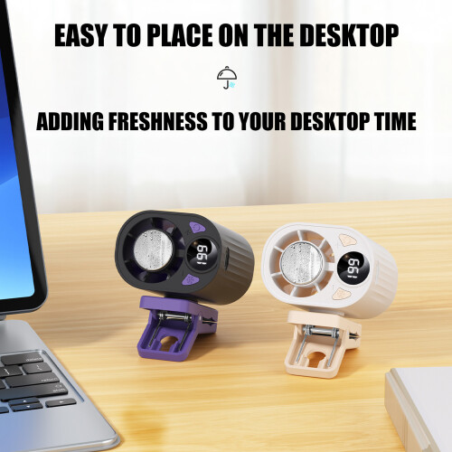 Ventilateur individuel USB avec-Modèle de réfrigération blanc 2