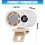 Kleiner Clip-Ventilator aus Kunststoff mit-Weiß Regulär 4