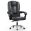 (Black) Ergonomic Office Chair Reclining PU Leather 2