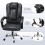 (Black) Ergonomic Office Chair Reclining PU Leather 6
