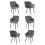 (Slate Grey, Set of 6) GOEURVANT Dining Chairs 2