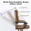 (Brown) Ergonomic Office Chair Reclining PU Leather 4
