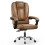 (Brown) Ergonomic Office Chair Reclining PU Leather 2