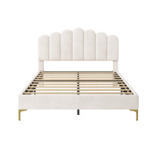 4ft6 Double Premium Velvet Upholstered Bed Frame