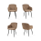 (Coffee, Set of 4) GOEURVANT Dining Chairs 2