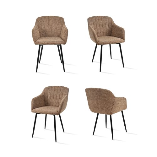 (Coffee, Set of 4) GOEURVANT Dining Chairs 1