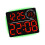 LED-Digital-Wanduhr mit-schwarze Schale, rotes Licht 1