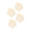 4pc Plastic Fan Speed And Light Dimmer Knobs Easy Twist-Beige 1
