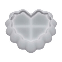 Moule en silicone élégant en forme de cœur adapté à l'art en