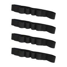 4 Stück dehnbare Nylon-Stiftverschlüsse,-Schwarz