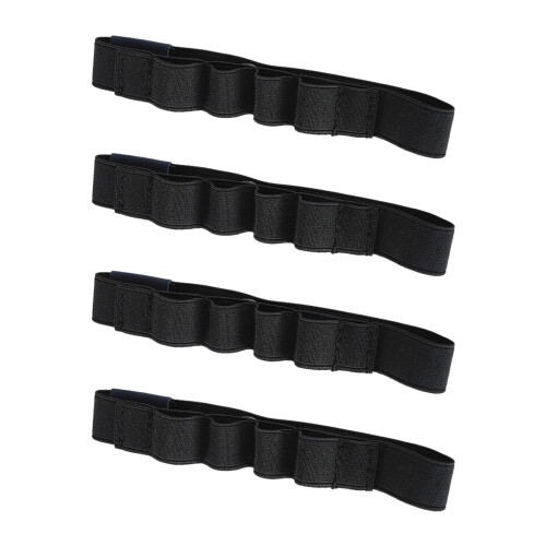 4 Stück dehnbare Nylon-Stiftverschlüsse,-Schwarz