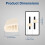 4Pcs Smooth Operating Dimmer Knobs Replacement Perfect-White 7