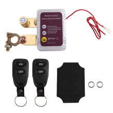 Interruptor de Desconexión de Batería con Control Remoto de 12 V/24 V y 240 A, Apagado Automático para Batería de Coche.