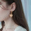 (Silver) Heart-Shaped Zirconia Stud Earrings 3
