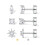 (c104 gold three pairs set) Luxury Star Moon Stud Earrings Set 3