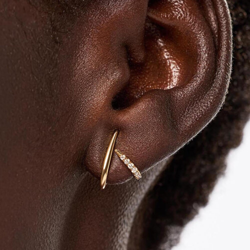 (E) Copper Plated Stud Earrings 1