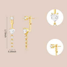 (D) Zircon Stud Earrings: Simple, Versatile & Exquisite Women's Ear Studs