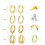(B) Women's Hemp Rope Hoop Earrings 5
