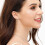(Gold) Zircon Circle Stud Earrings Set for Women 5