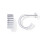 (Gold) Minimalist C-Shaped Bohemian Stud Earrings 3
