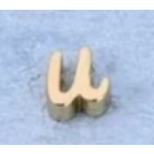 (U) Collana con ciondolo lucido personalizzato con 26 lettere per donna
