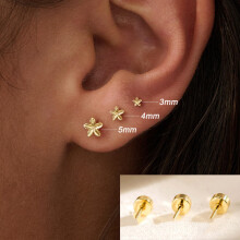 (M) Mini Starfish Butterfly Stud Earrings, Niche Women's Accessories