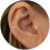 (B) 3-Pc Delicate Star Bow Heart Stud Earrings Set 1