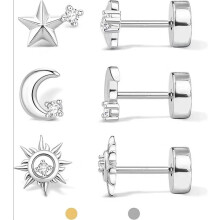 (J) Mini Starfish Butterfly Stud Earrings, Niche Women's Accessories