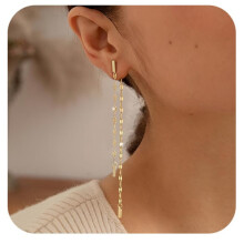 (C) Designer Pearl Tassel Stud Earrings for Women