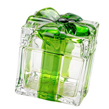 Candy Jars with Lid Glass Crystal Candy Dishes Glass-Green