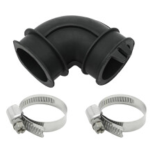 Rubber Dishwasher Discharge Hose Kit with Clamps Fits for